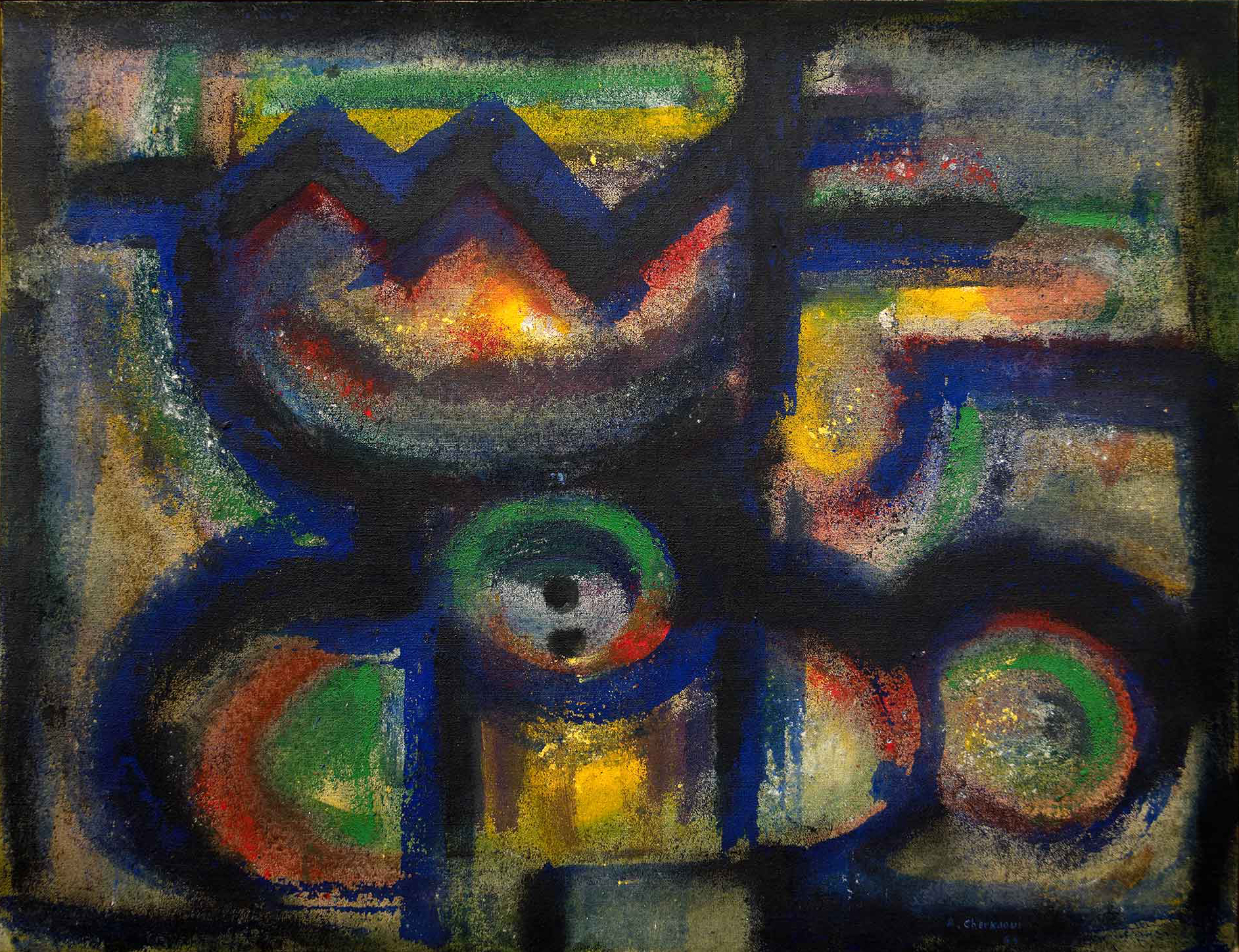 Ahmed Cherkaoui, Le couronnement, 1964